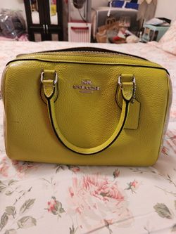 Lime Green Coach Bag. 