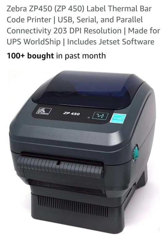Zebra ZP450 (ZP 450) Thermal Bar Code Label Printer✨️