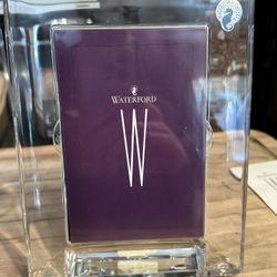 Waterford  4”x6”  Lead Crystal Frame 
