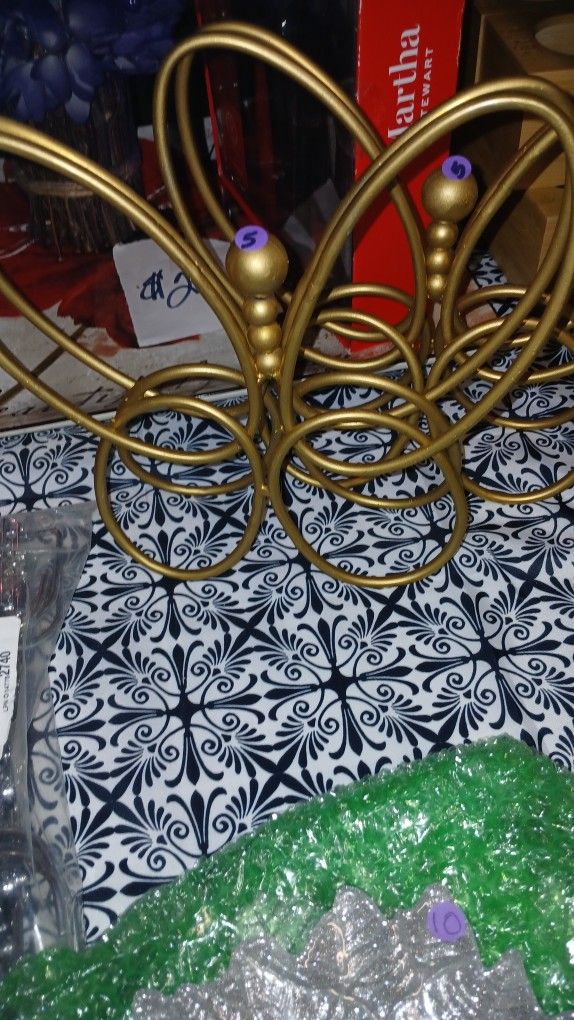 2 Metal Butterflies