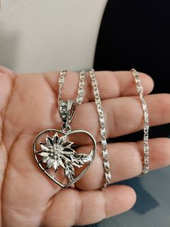 Silver Plated Heart Necklace