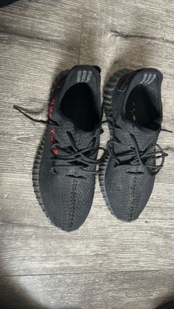 Black Red Yeezy Style Sneakers Size 10