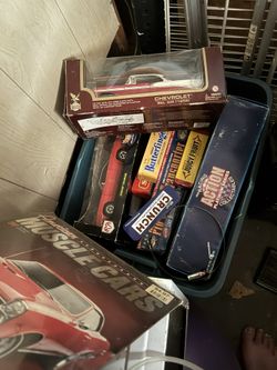 Old Collection Of Model Drag Cars Old Tin Candy / Model Cars