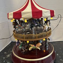 Mr. Christmas Double Decker Carousel. Lights & Music 1994