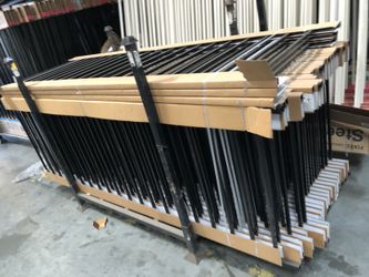 Wrought iron galvanized steel fencing