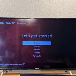 TCL 4K Roku 43” TV 