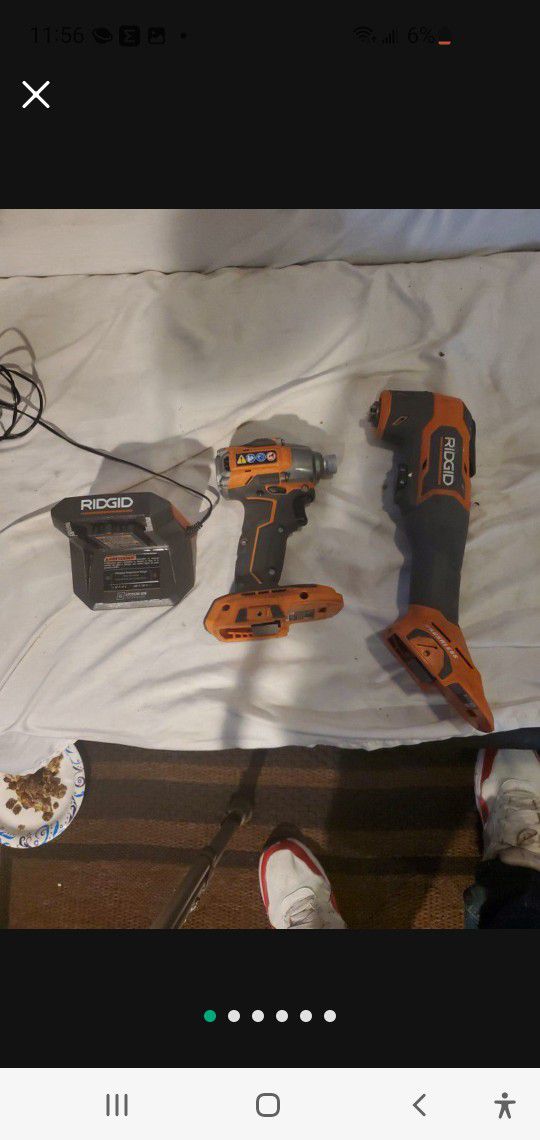 Rigid Impact Wrench  & Mult itool , Charger