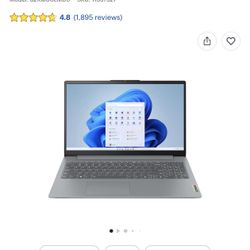 Lenovo - IdeaPad Slim 3 15.6” Full HD Touchscreen Laptop - AMD Ryzen 7 5825U 2025