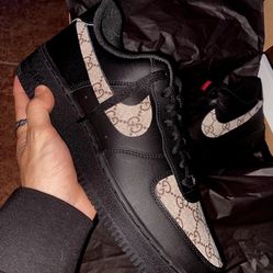 Black Gucci Nike AF1 