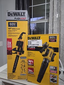 Dewalt 60v flex volt blower kit and 16" chainsaw