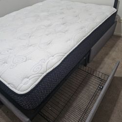 Queen Bed And Frame With Drawers