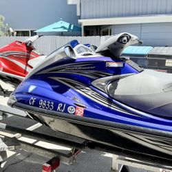 2007  FXHO  and VX waverunners / jet skis, And Trailer.  