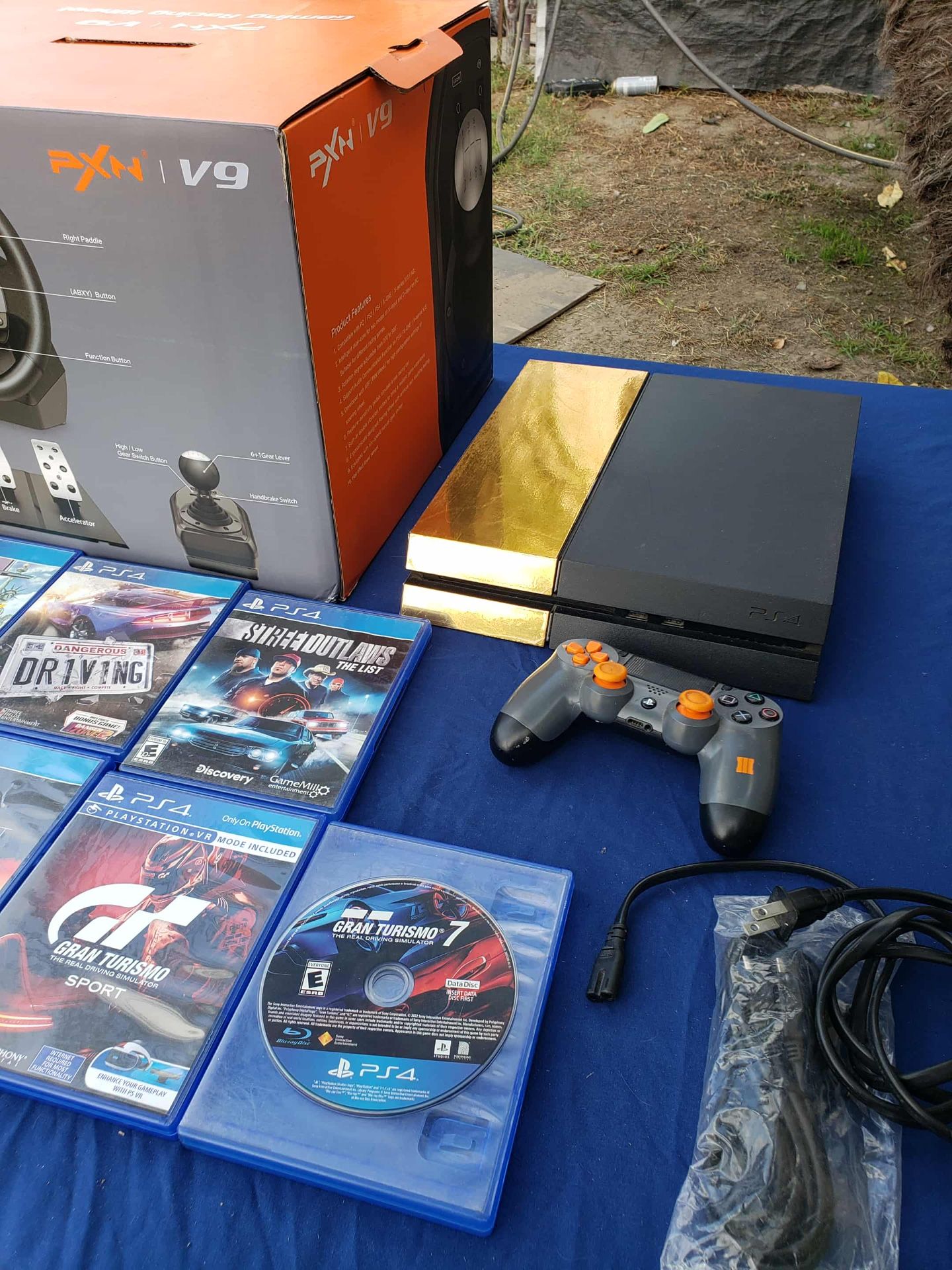 7 Racing Games 0 Trash. A Brand New 6 speed 3 Pedels Racing Kitt with Playstation 4 PS4 500GB Combo Deal $500! Or Trade are welcome