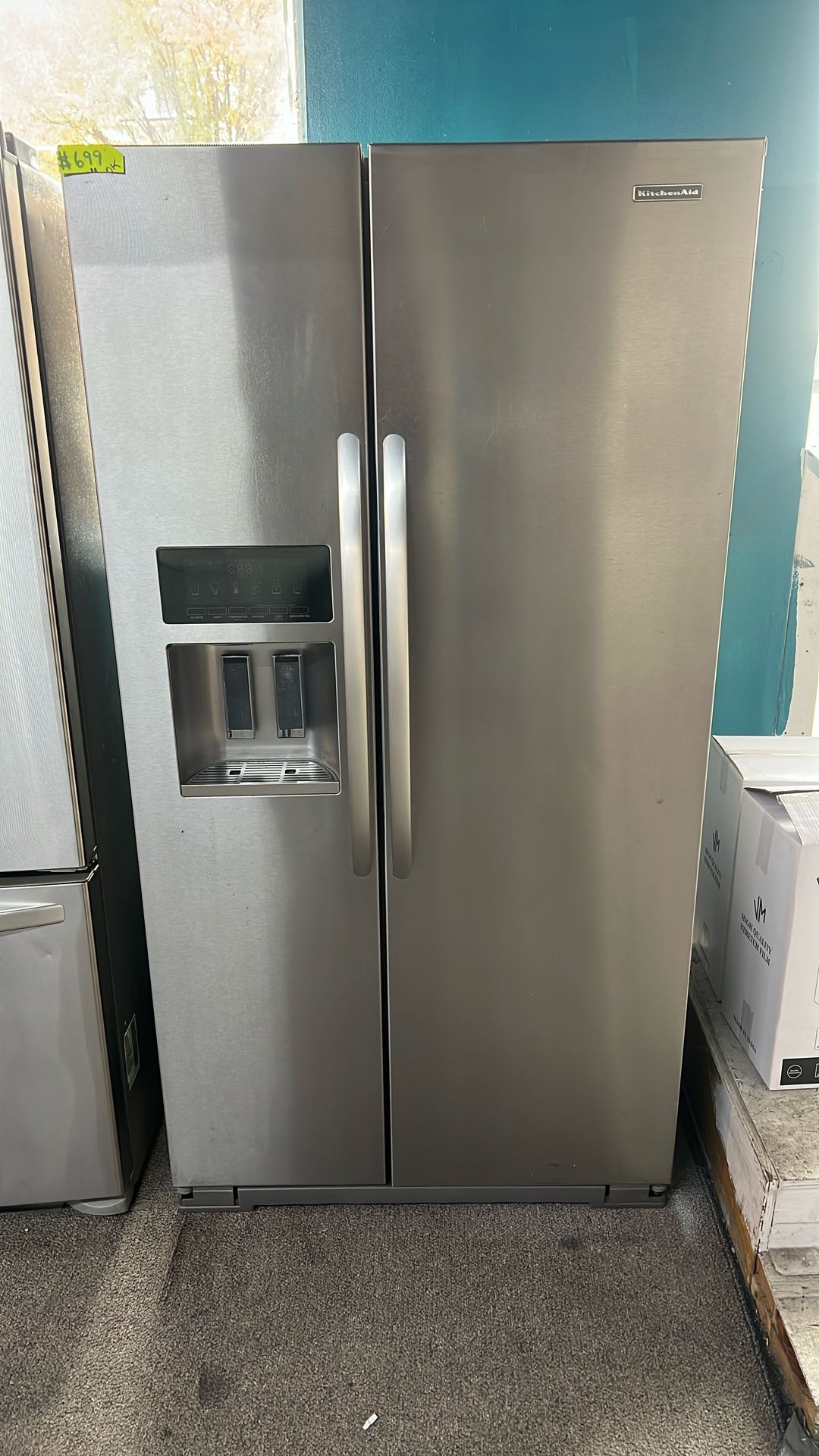 36” Wide Counter Depth Kitchen Aid Frige Use Like New