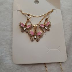 Butterfly Necklace Set