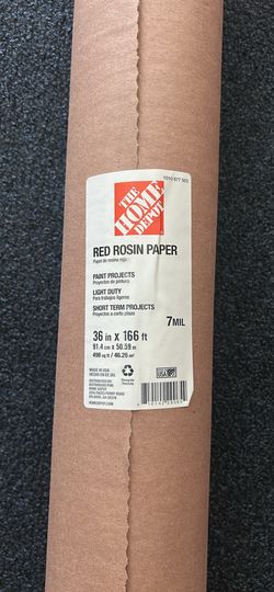 The Home Depot Red Rosin Painters Paper