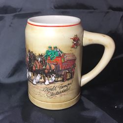 1987 Anheuser Bush “ World Famous Clydesdales “ Limited Edition Stein