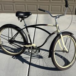 SCHWINN CRUISER 7 Men’s Bicycle Black And Cream