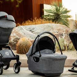 Orbit Baby Stroll, Sleep, & Ride Travel System + Stroller Travel Bag 