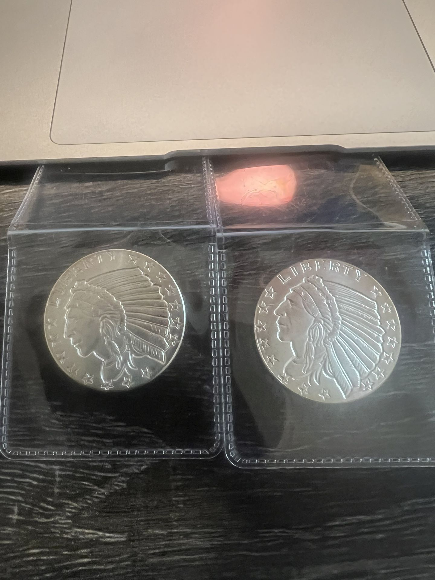 2 1/2 Oz .999 Fine Silver I Dian Head Eagle Coins