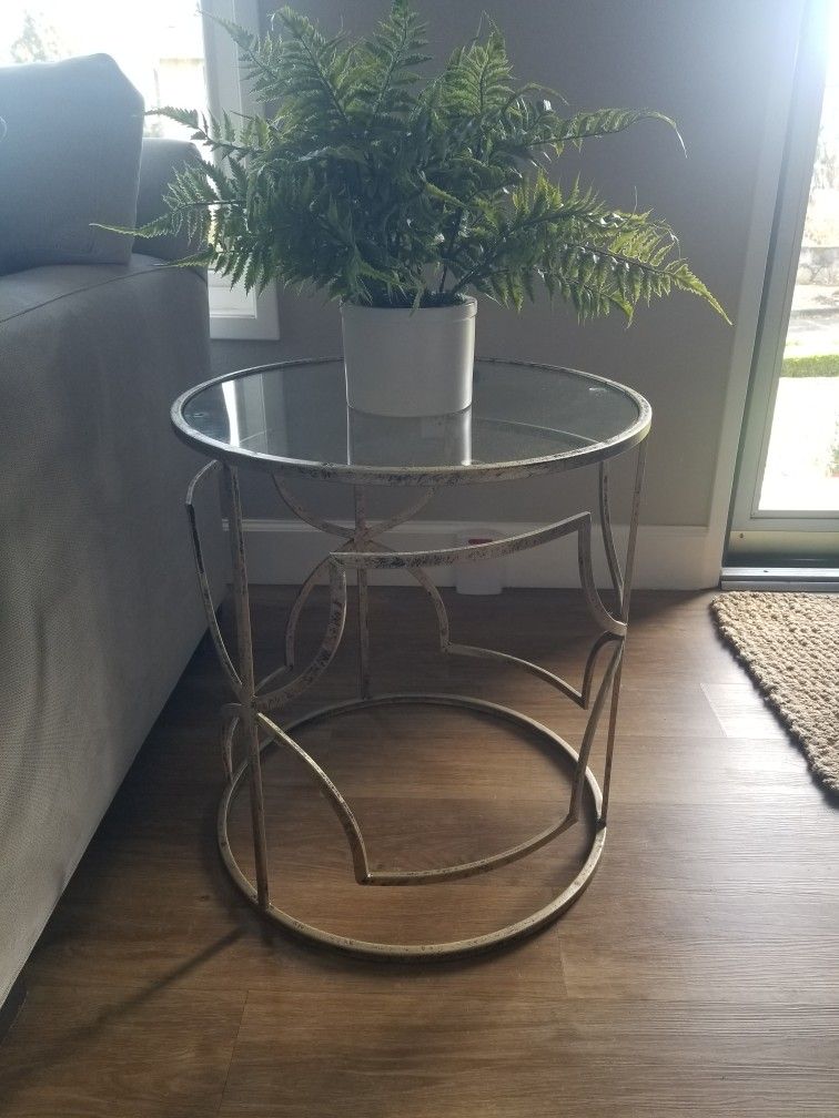 Accent Table - Glass Top