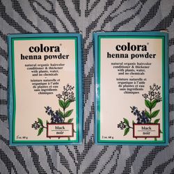 2 Boxes Of Colora Black Henna Powder