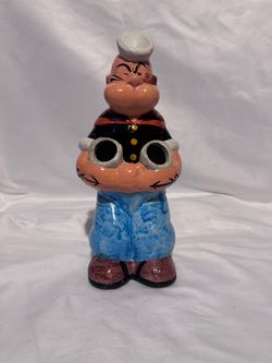 VINTAGE POPEYE KITCHEN UTENSIL HOLDER 1980 POTTERY