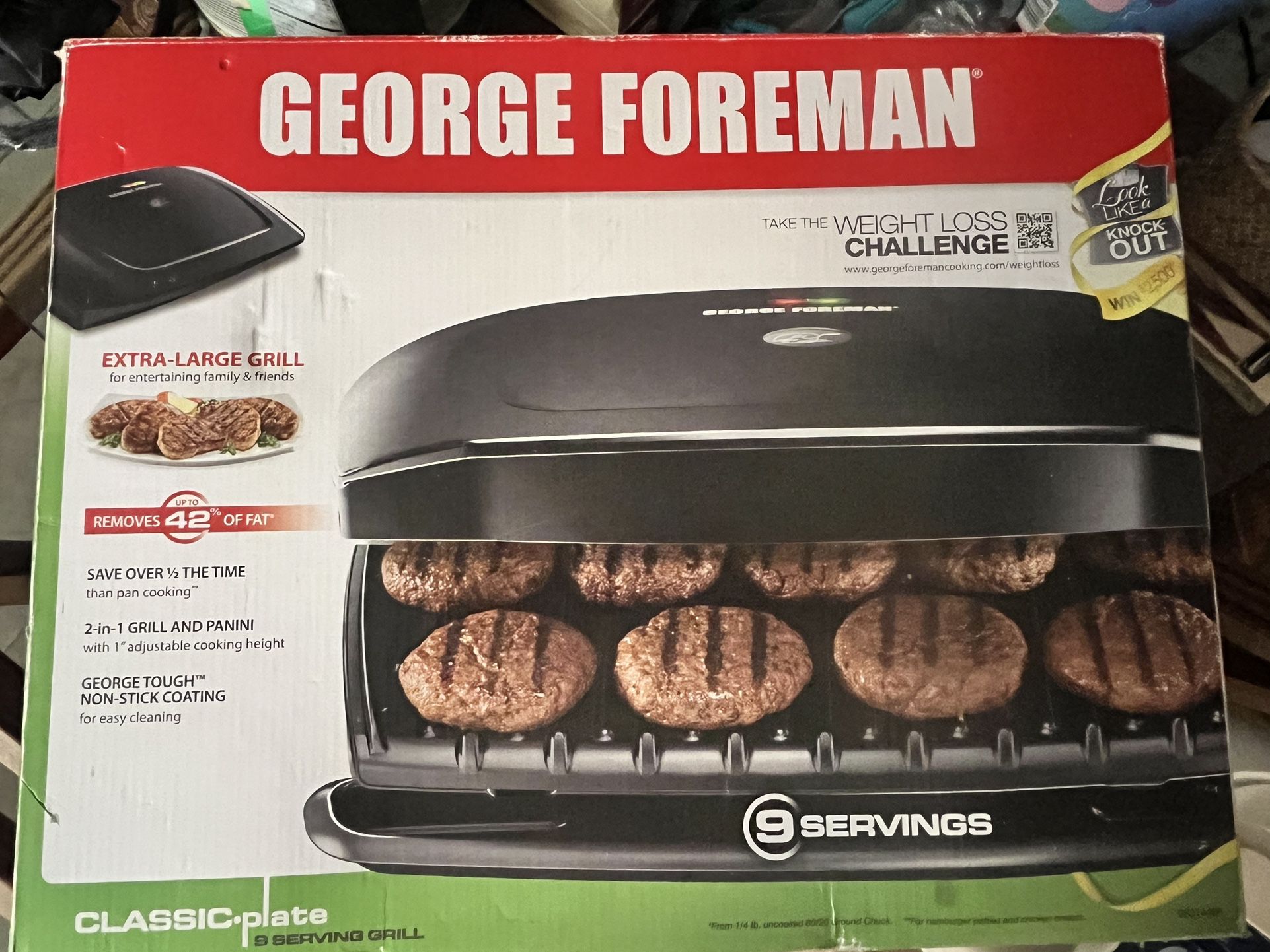 George Foreman Electric Grill Panini Indoor Extra Large 9-serving for Sale  in Port St. Lucie, FL - OfferUp
