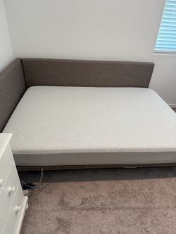 Full size bed and sleep number mattress