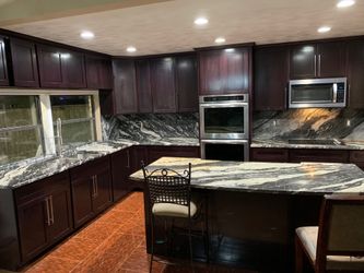 countertops and cabinets
