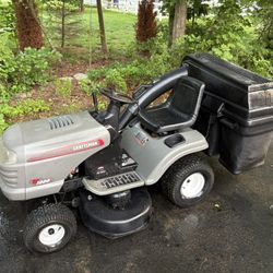 Craftsman Riding Lawn Mower With Triple Bin Bagger 