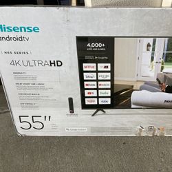 55” Inch Hisense Smart Android UHDTV 4K 