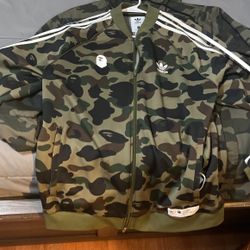 Bape adidas sales camo jacket