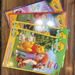 4 Disney Giant Coloring Page Sets- NEW