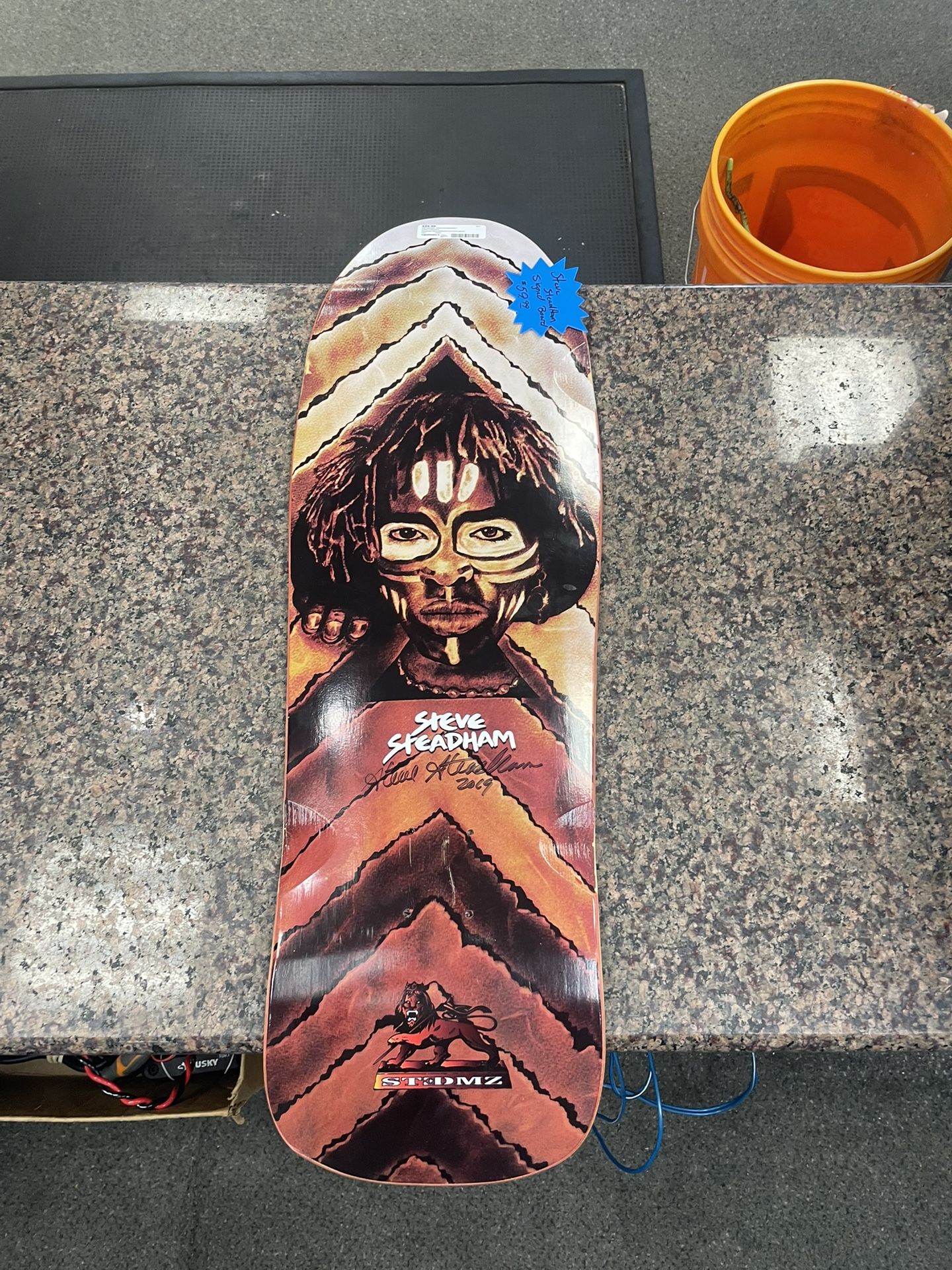 Steve Steadham Signed Tribal Skateboard