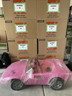 Barbie Pink Corvette and Collectables
