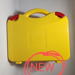 LEGO Yellow Plastic Carrying Carry Case Storage Box w Handle Dividers Organizer 
New without tags or original packaging - never used