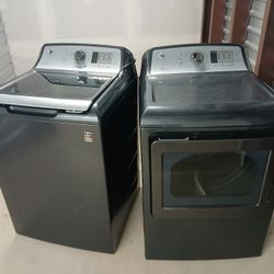 GE XL Capacity Washer And Electric Dryer 