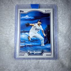SP Bob Ross Joy Of Baseball Clayton Kershaw
