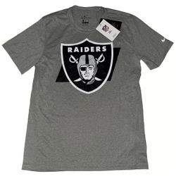 Nike Las Vegas Raiders T Shirt Mens Small & Large Gray New $35 MSRP