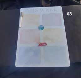 Erasable Calander Schedule With Erasable Marker