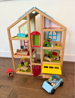 Melissa & Doug Hi-Rise Wooden Dollhouse for sale!