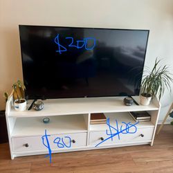 43 Inch Roku Smart TV And IKEA TV Stand