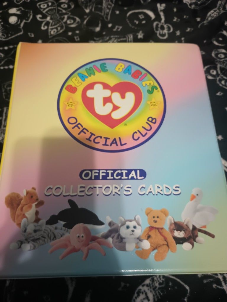 Authentic Beanie Baby Collectors Binder/Cards 