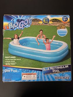 Bestway Blue Rectangular Inflatable Family Pool