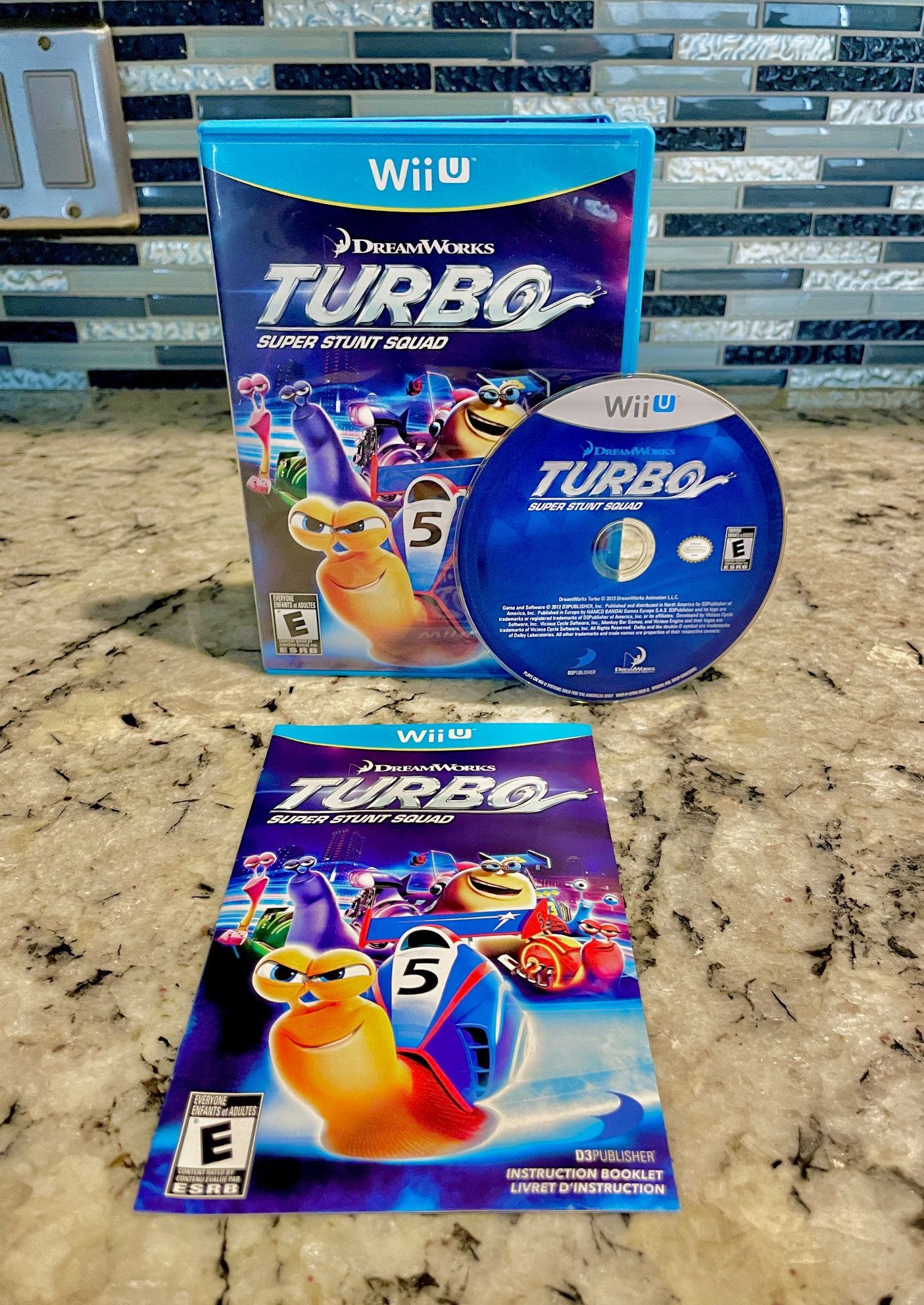 Disney Turbo For Nintendo Wii U Complete In Perfect Condition 