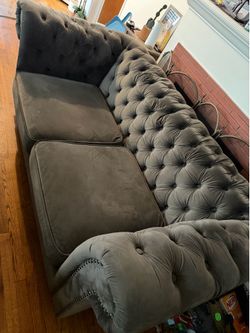 Brown/gray couches