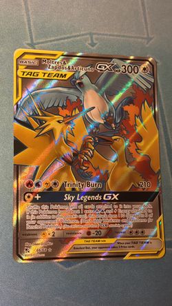 Moltres & Zapdos & Articuno GX (Full Art) - Hidden Fates (HIF)