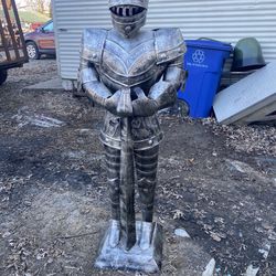 Metal Soldier Guy Statue