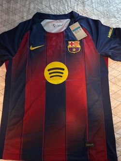 barcelona jersey fan version size M